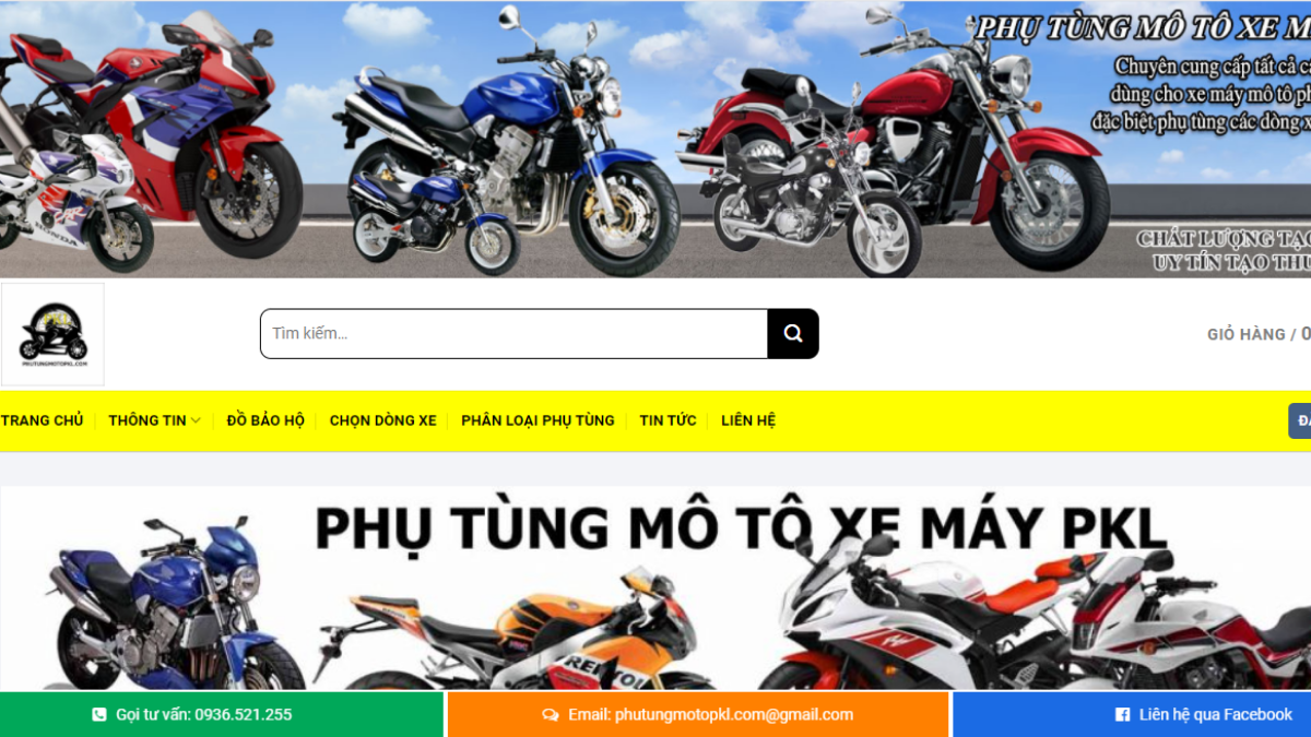 Công ty phụ tùng đồ chơi mô tô Phutungmotopkl.com