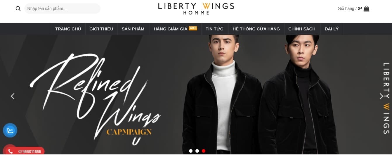Shop quần áo nam Liberty Wings