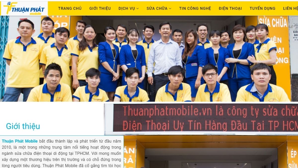 Trung tâm sửa điện thoại Thuận Phát Mobile