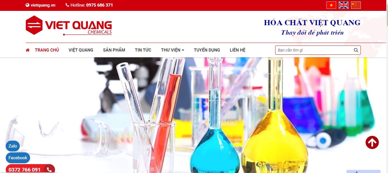 Công ty cung cấp hóa chất Việt Quang