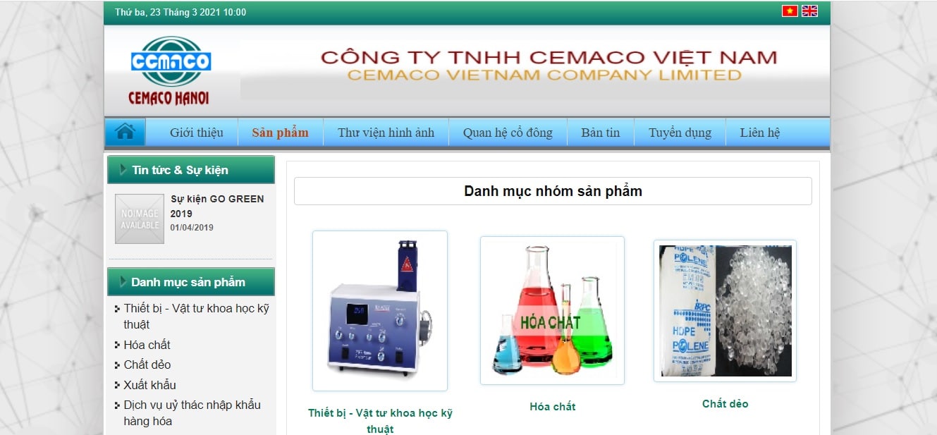 Công ty cung cấp hóa chất và vật tư KHKT - CEMACO HANOI
