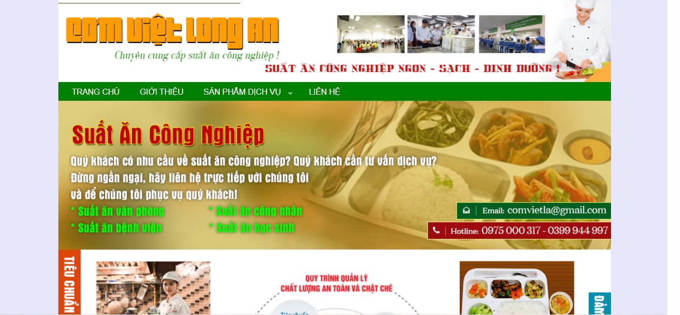 Công ty cung cấp suất ăn công nghiệp Cơm Việt Long An