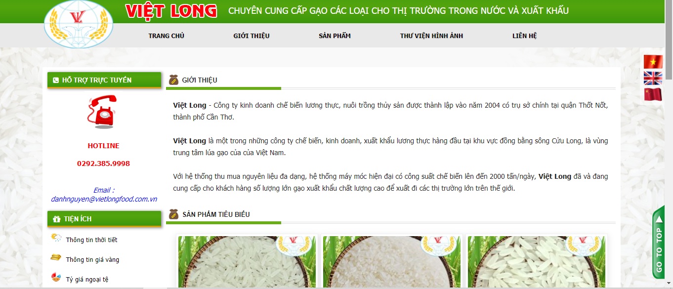 Công ty xuất khẩu gạo & chế biến lương thực Việt Long