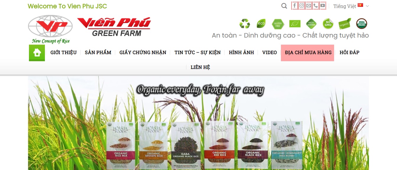 Công ty xuất khẩu gạo Viễn Phú - HoaSuaFoods