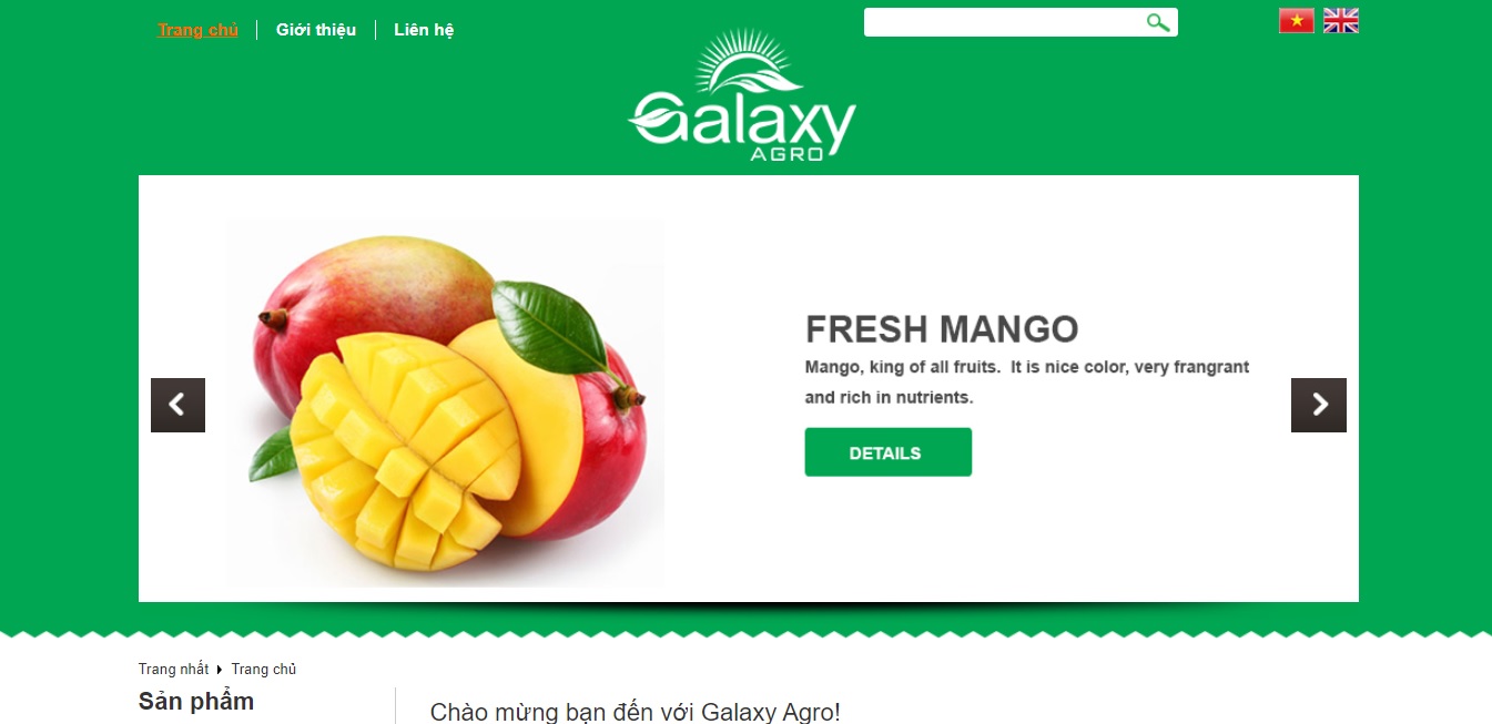  Công ty xuất nhập khẩu nông sản - Galaxy Agro