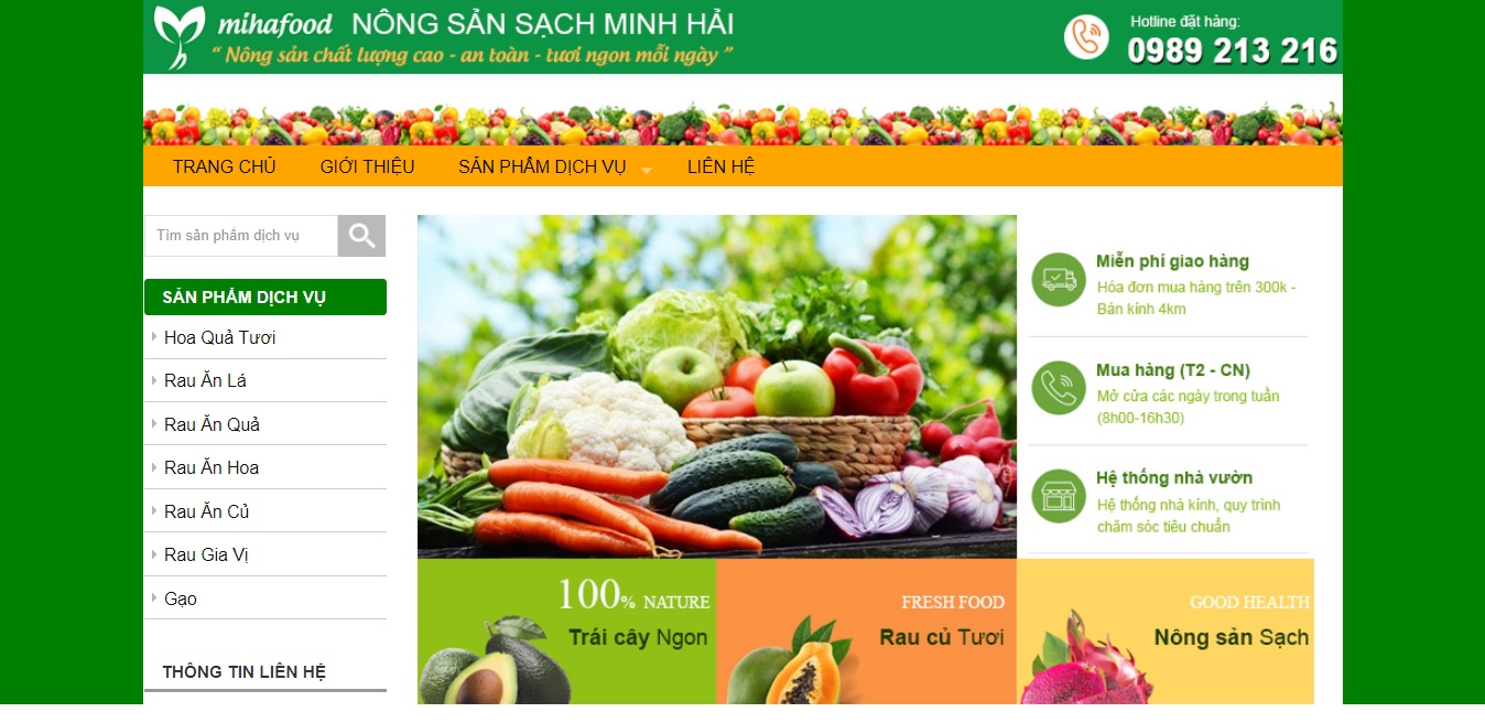 Công ty xuất nhập khẩu nông sản MINH HẢI.