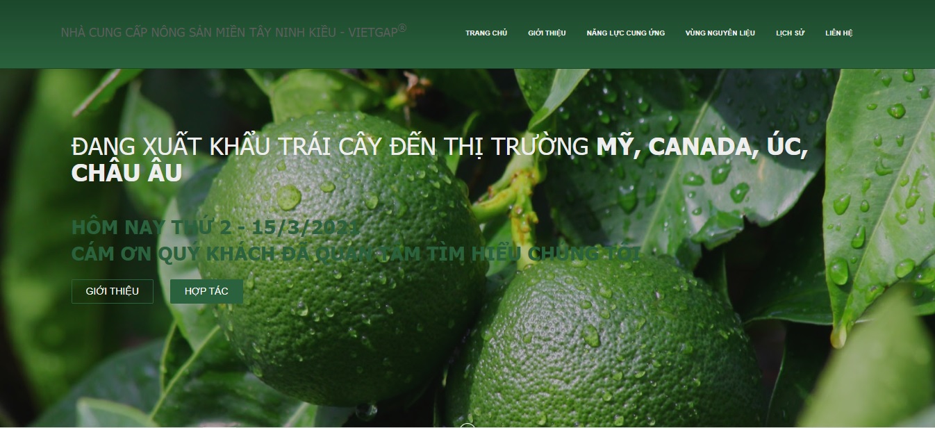 Công ty xuất nhập khẩu nông sản Ninh Kiều.