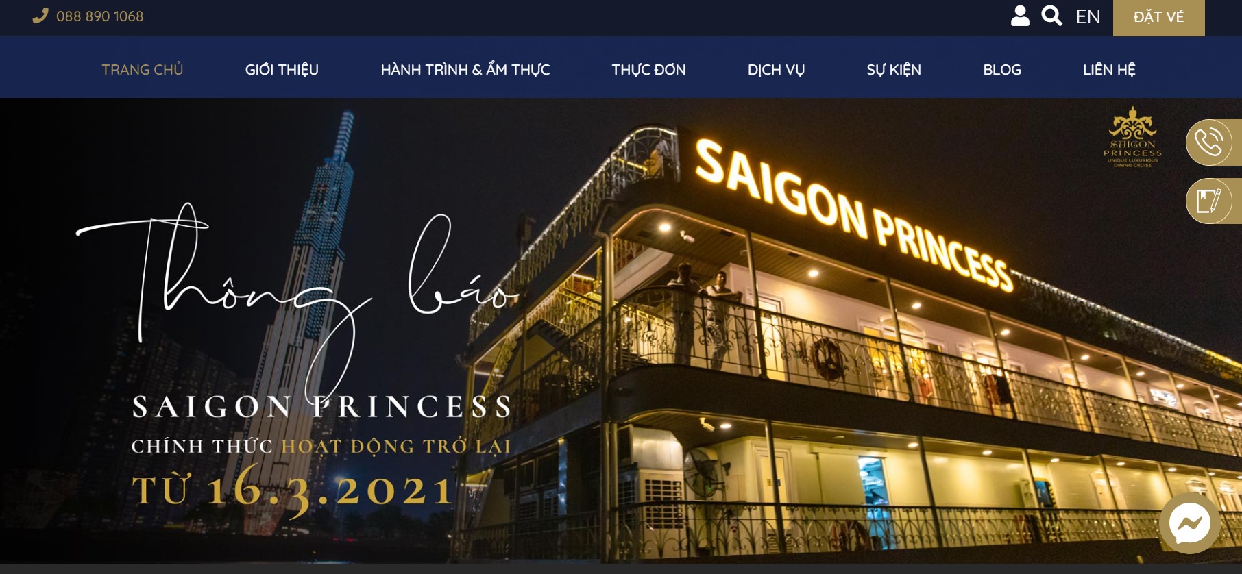 Du thuyền nhà hàng Saigon Princess