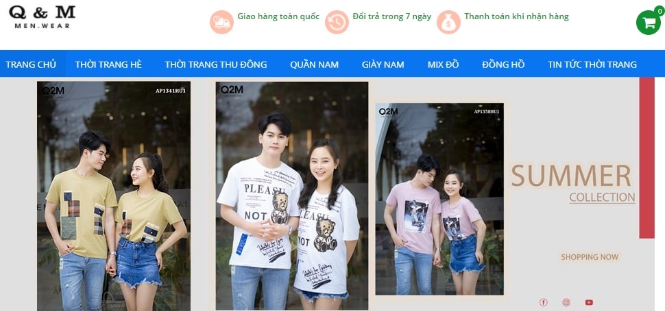 Top 9 shop quần áo nam uy tín tại Nam Định 17 Shop quần áo nam Q & M