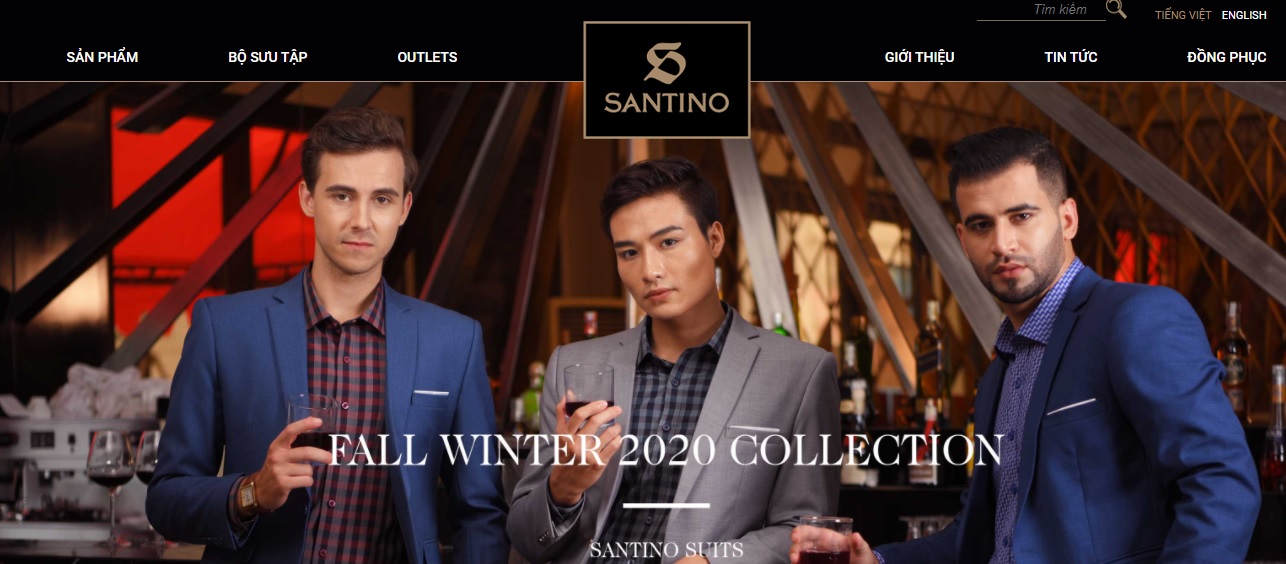 Shop quần áo nam Santino
