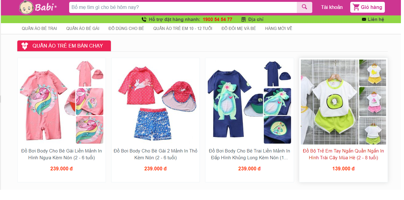 shop bán đồ trẻ em uy tín tại TPHCM