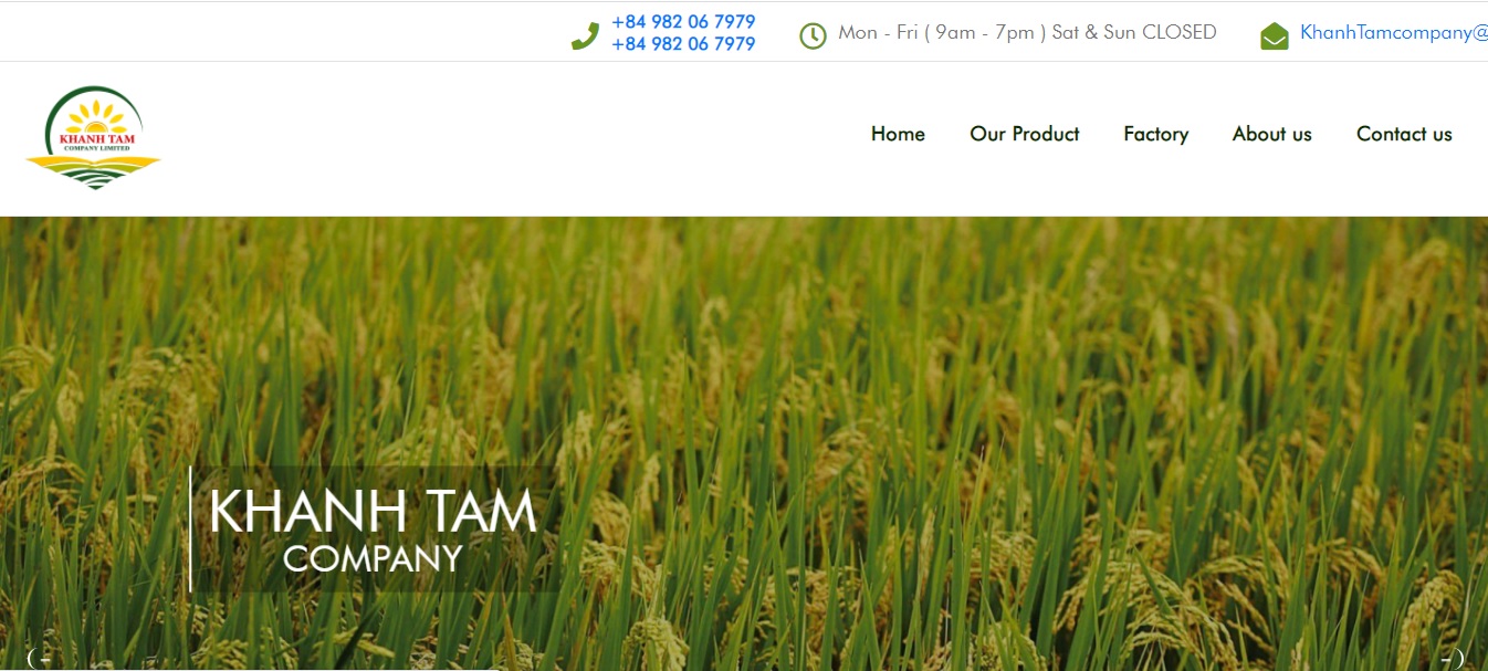 Công ty xuất khẩu gạo - Lúa Gạo Cẩm Nguyên