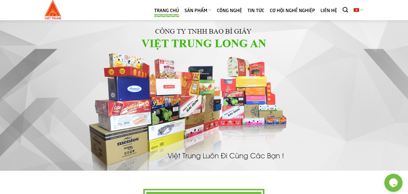Công ty  sản xuất giấy công nghiệp Việt Trung Long An