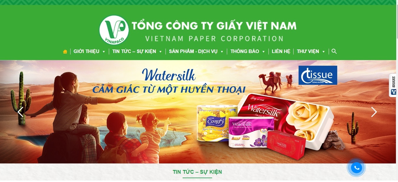 Công ty sản xuất giấy tiêu dùng - Tổng Công Ty Giấy Việt Nam