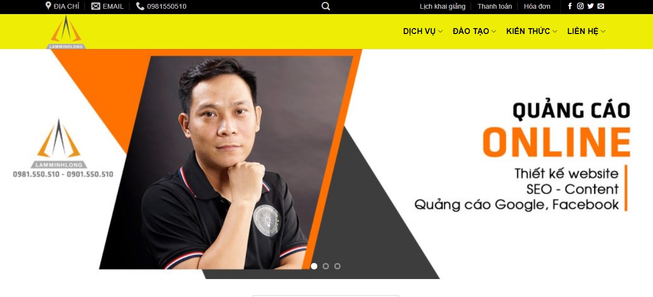 Công ty quảng cáo trực tuyến Lâm Minh Long