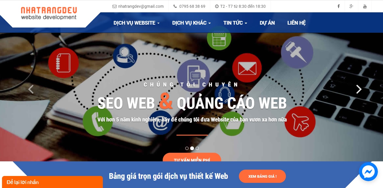 Công ty quảng cáo trực tuyến Nha Trang Dev
