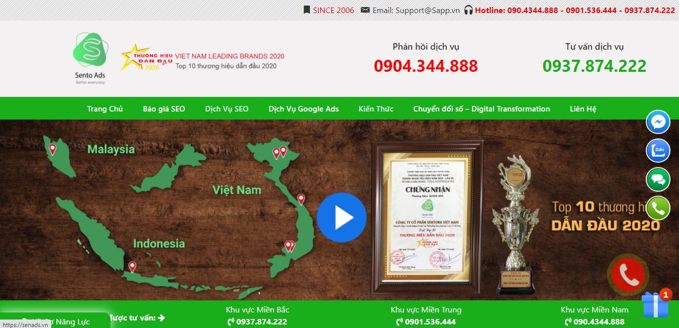 Công ty quảng cáo trực tuyến Sentora Việt Nam