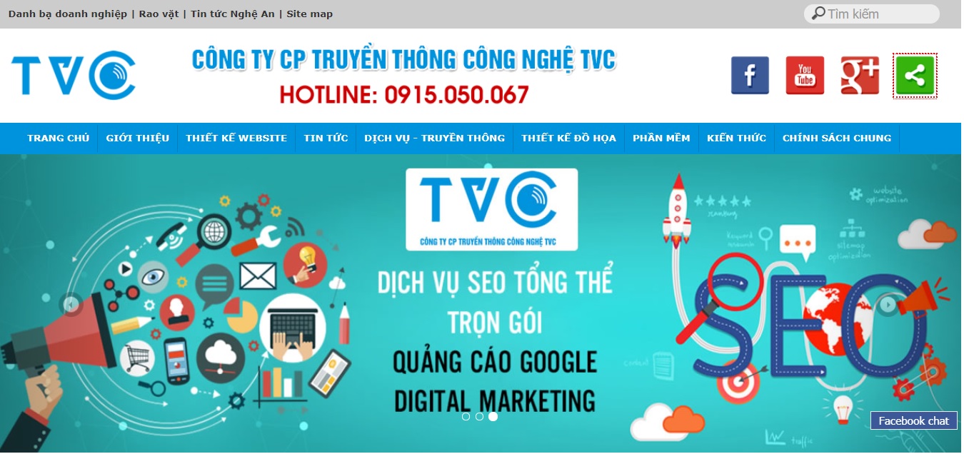 Công ty quảng cáo trực tuyến TVC Vinh, Nghệ An