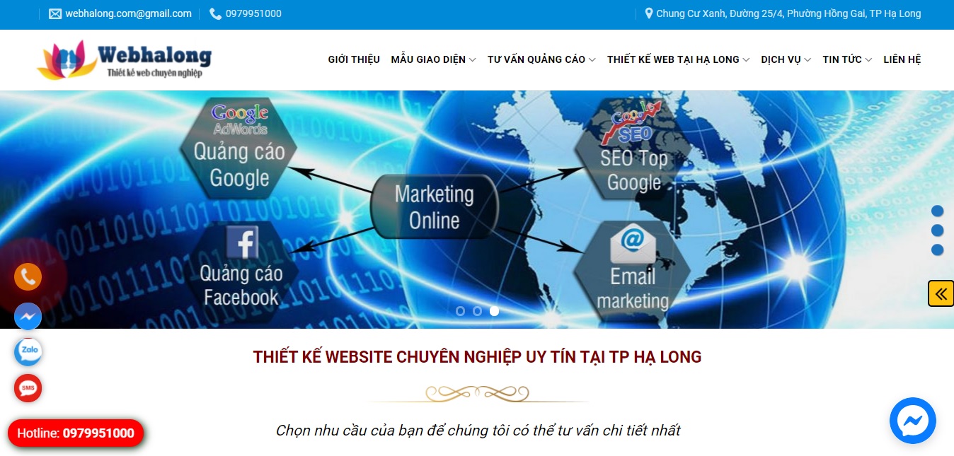 Công ty quảng cáo trực tuyến Web Hạ Long 