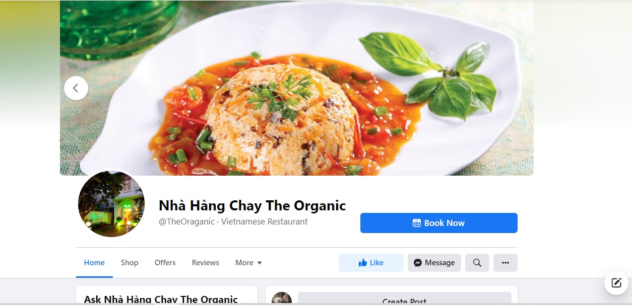 Quán chay ngon The Organic - Nhà hàng Chay
