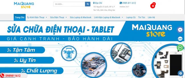 Trung tâm sửa điện thoại Mai Quang