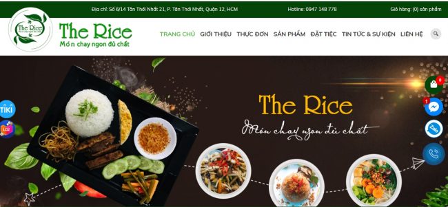 Top 6 quán chay ngon được yêu thích tại Quận 12, TPHCM 7 Quán Chay Ngon The Rice Vegan