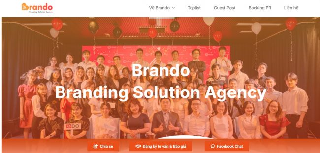 Công ty tư vấn và xây dựng thương hiệu Brando Agency