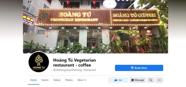 Nhà Hàng chay – Hoàng Tú Vegetarian Restaurant Nha Trang