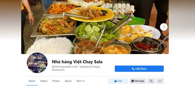 Nhà hàng Việt Chay Sala, Quảng Ngãi