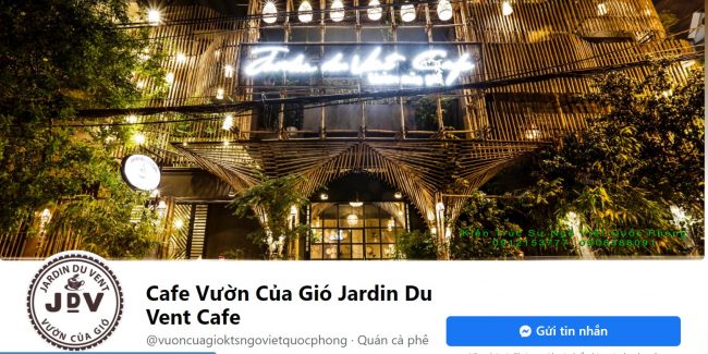 Quán Cafe Vườn Của Gió Jardin Du Vent Cafe
