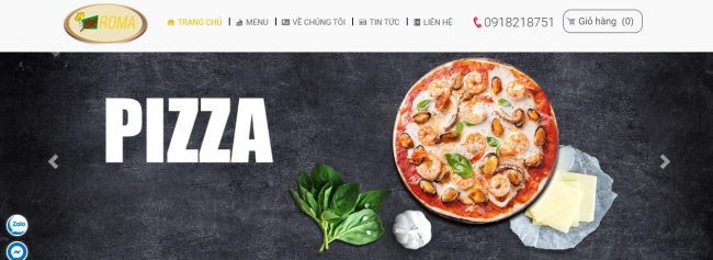 Thương hiệu bánh pizza ngon Pizza Roma