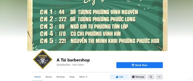 A Tài barbershop Nha Trang Khánh Hòa