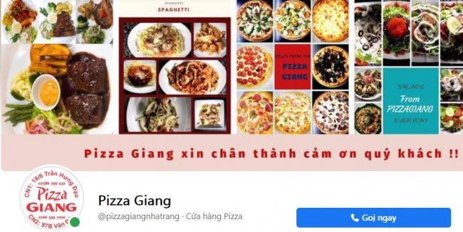 Thương hiệu bánh pizza ngon Pizza Giang 